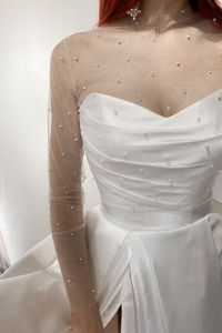 Tulle Blouse Chloe with Pearls view 5