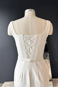 Plus Size Crepe Wedding Dress Jessica view 9