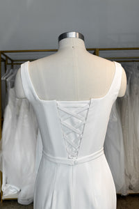 Plus Size Crepe Wedding Dress Jessica view 11