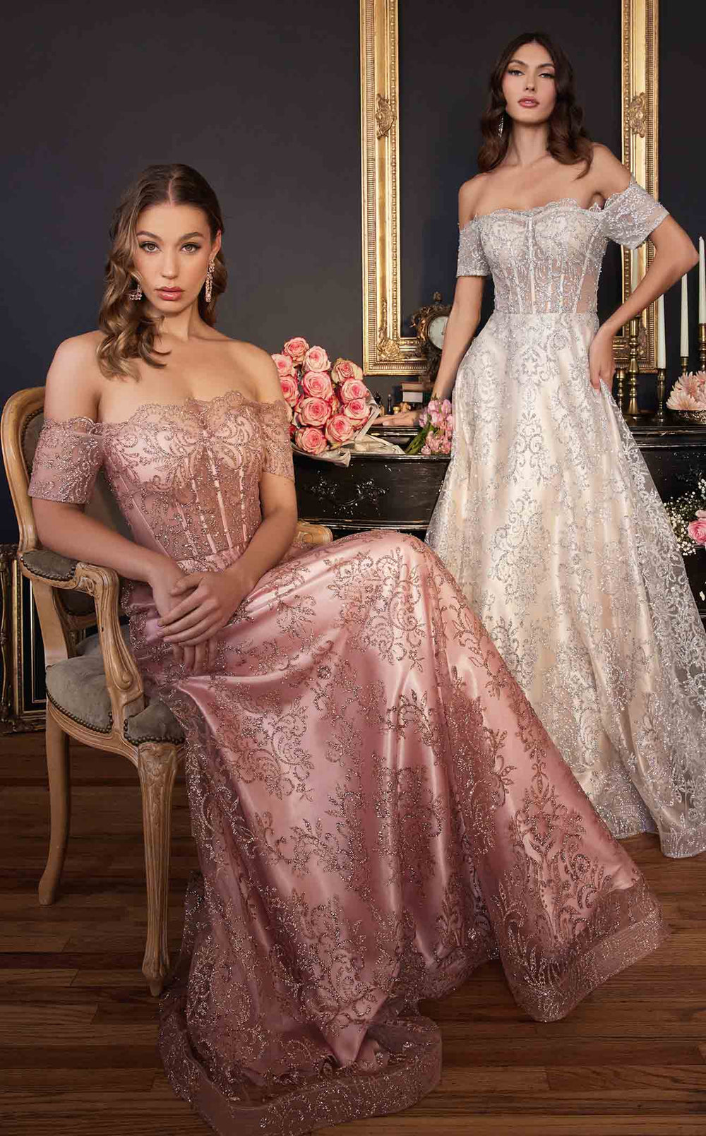 Exquisite LaDivine J835 Dress detail view - VOLAKK