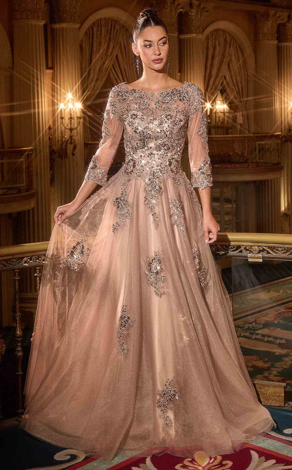 Exquisite Ladivine J883 Dress detail view - VOLAKK