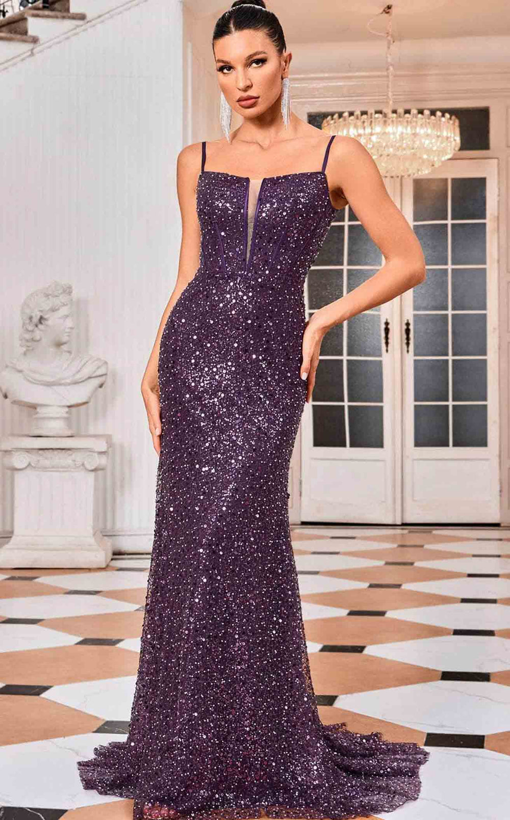 Exquisite Jadore J24023 Dress detail view - VOLAKK