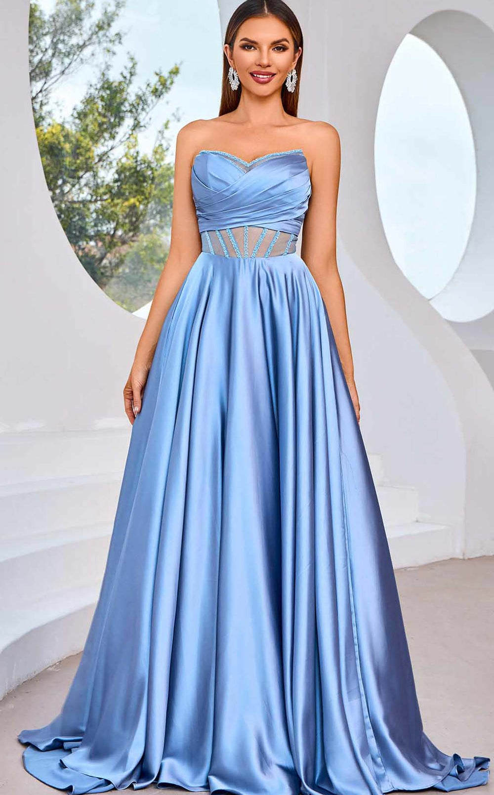 Exquisite Jadore J25007 Dress detail view - VOLAKK