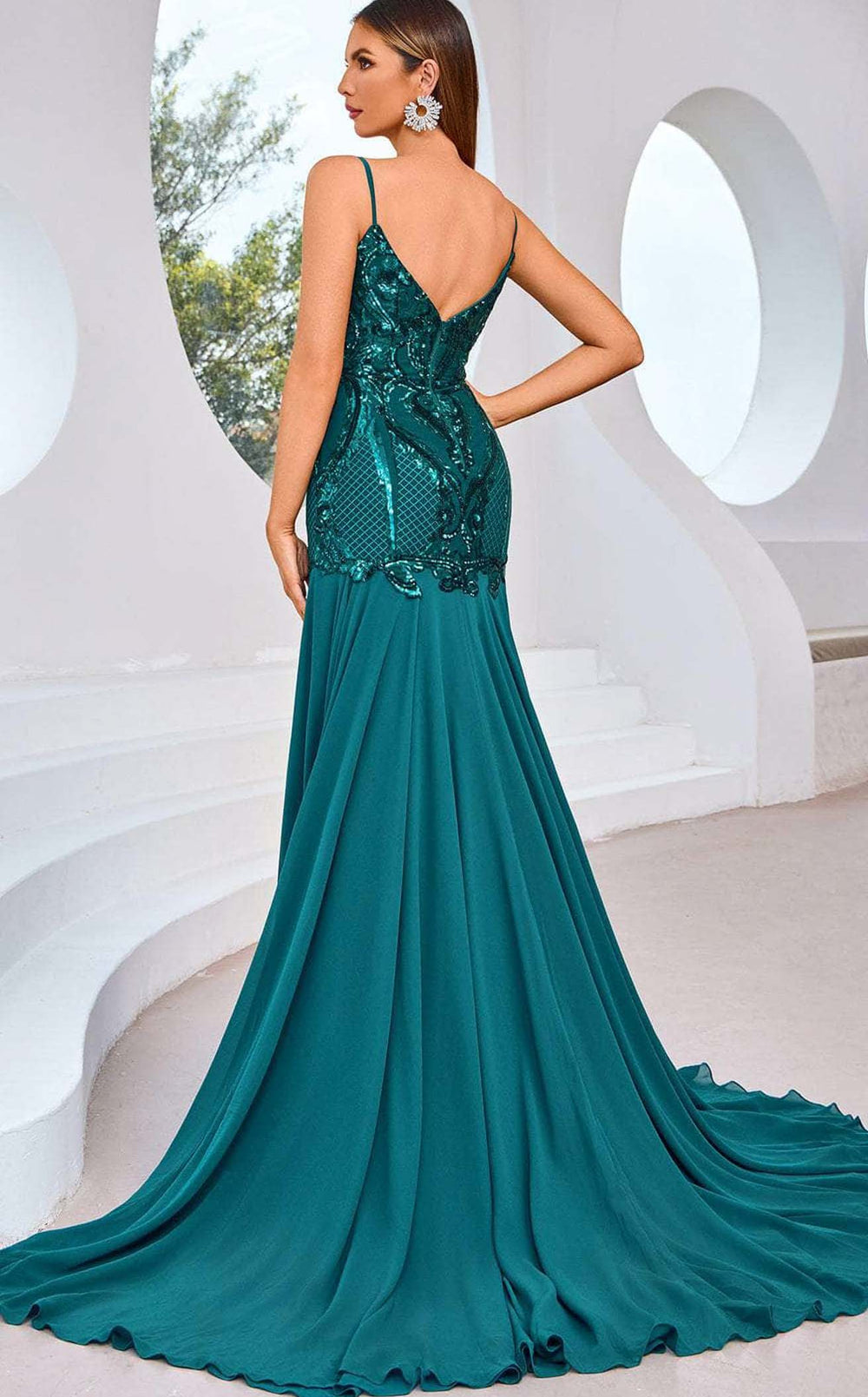 Exquisite Jadore J25015 Dress detail view - VOLAKK