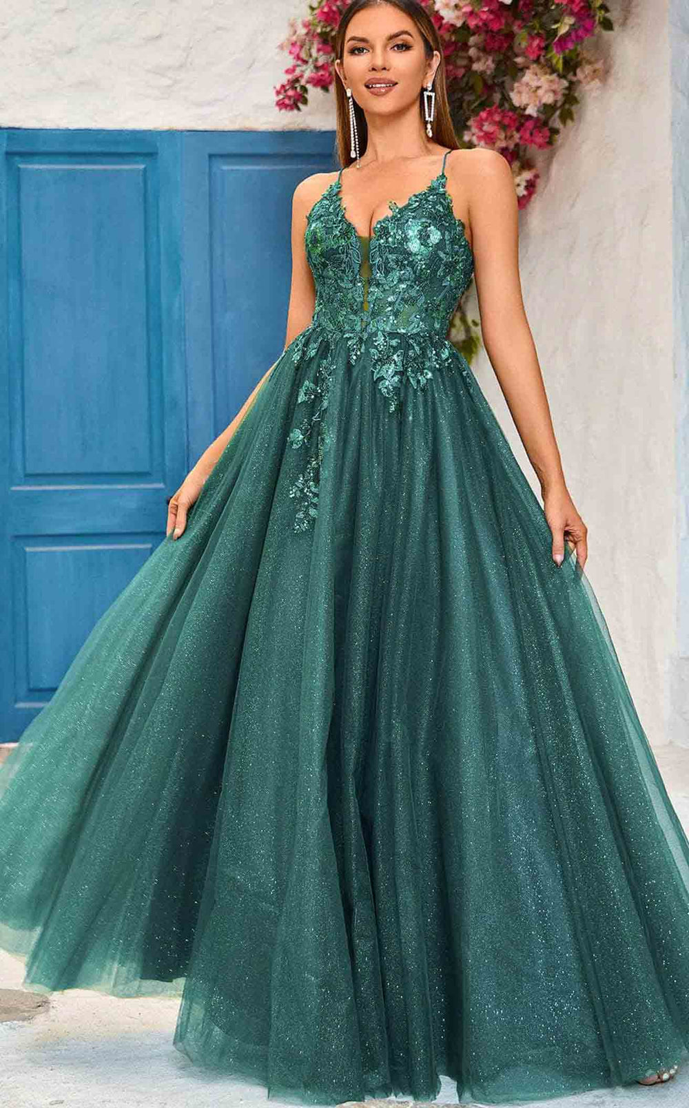 Exquisite Jadore J25018 Dress detail view - VOLAKK