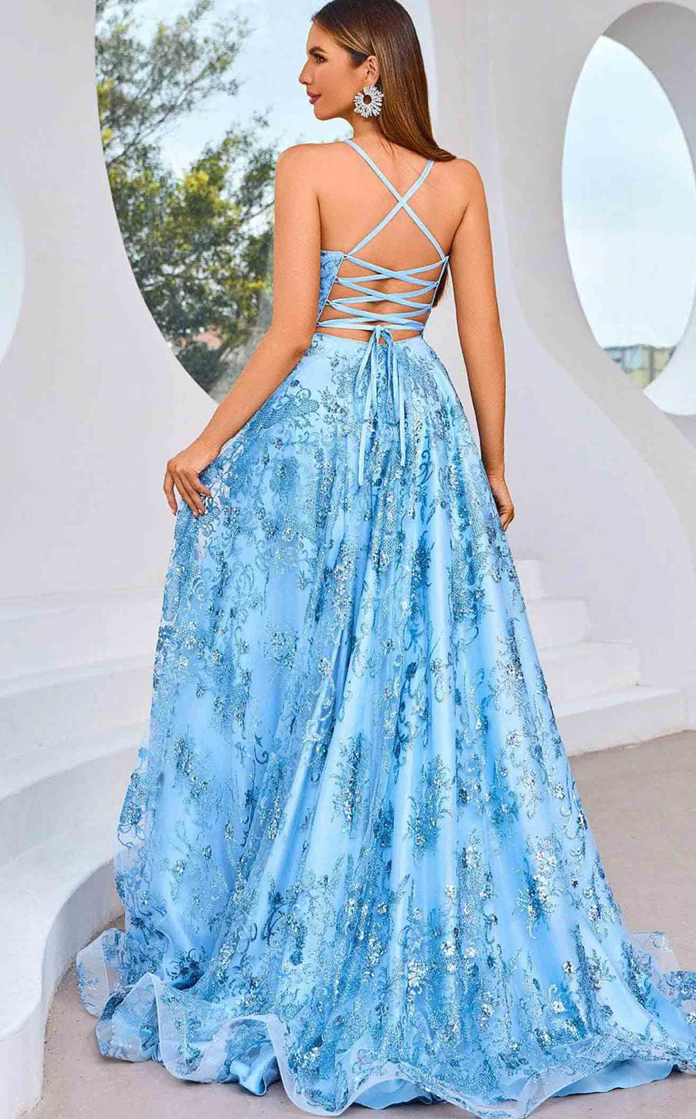 Exquisite Jadore J25021 Dress detail view - VOLAKK