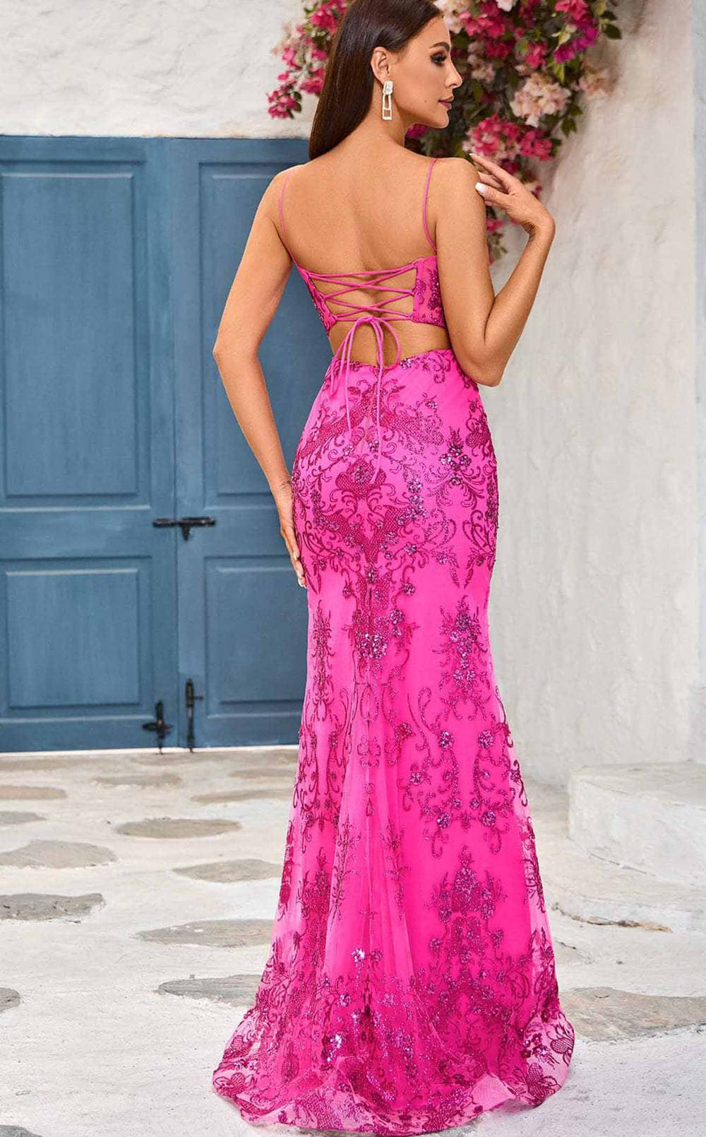 Exquisite Jadore J25022 Dress detail view - VOLAKK