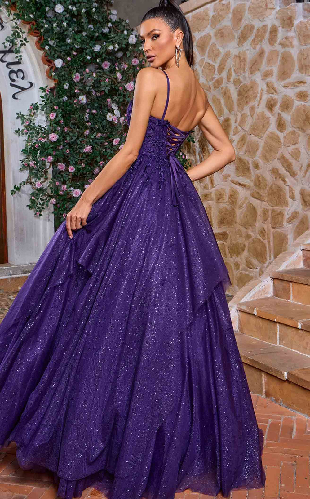Exquisite Jadore J26001 Dress detail view - VOLAKK