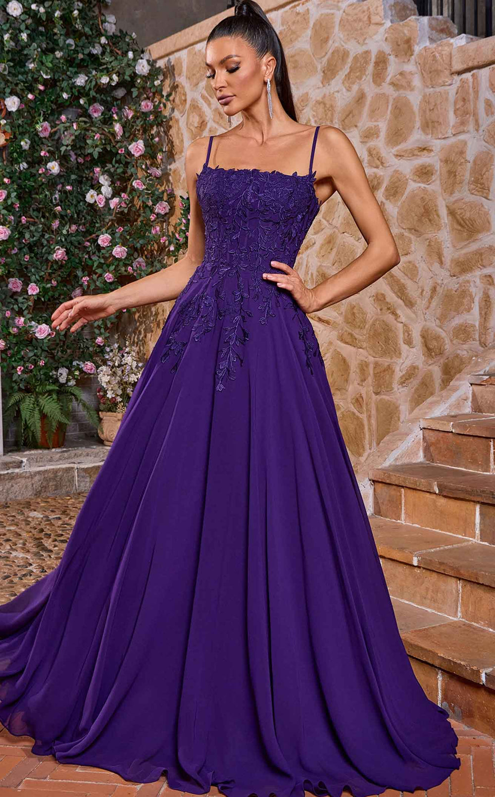 Exquisite Jadore J26002 Dress detail view - VOLAKK
