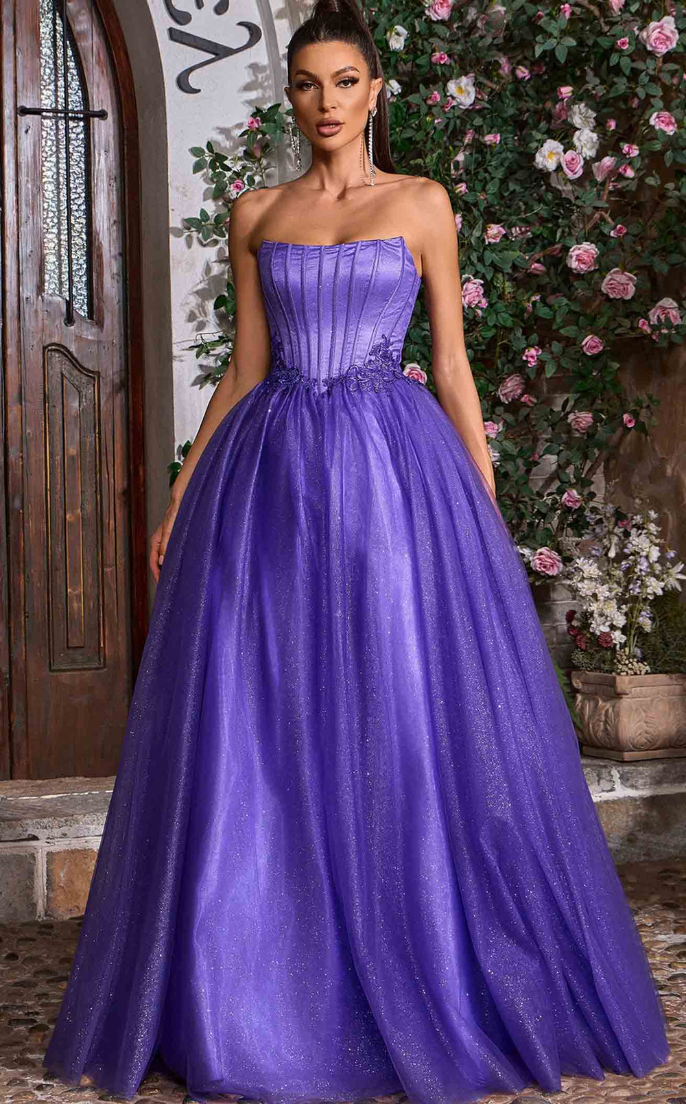 Exquisite Jadore J26008 Dress detail view - VOLAKK