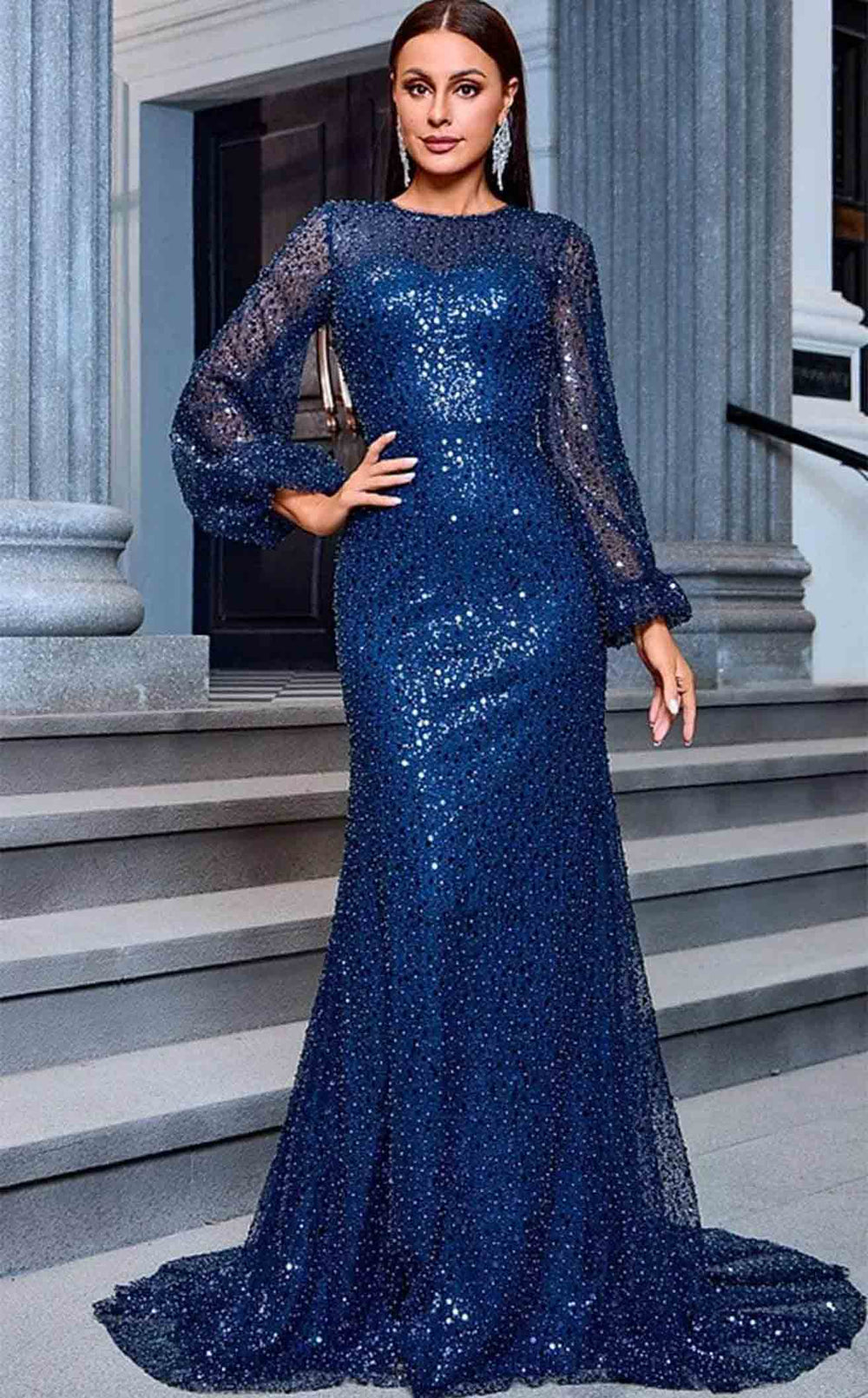 Exquisite Jadore JM201 Dress detail view - VOLAKK