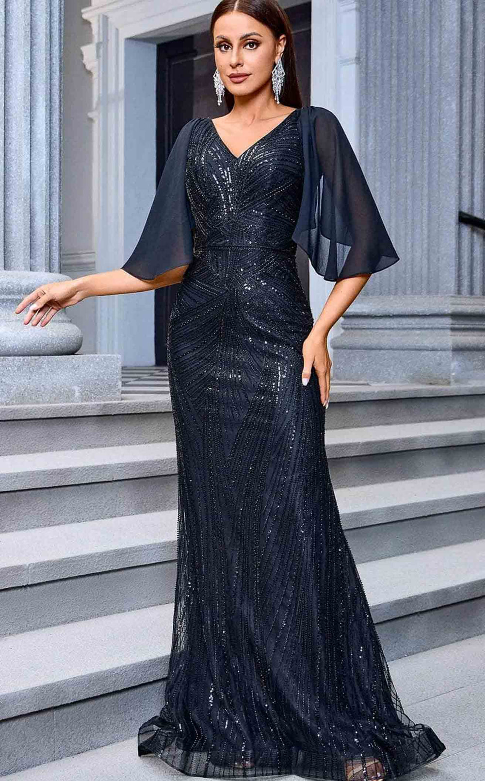 Exquisite Jadore JM205CL Dress detail view - VOLAKK