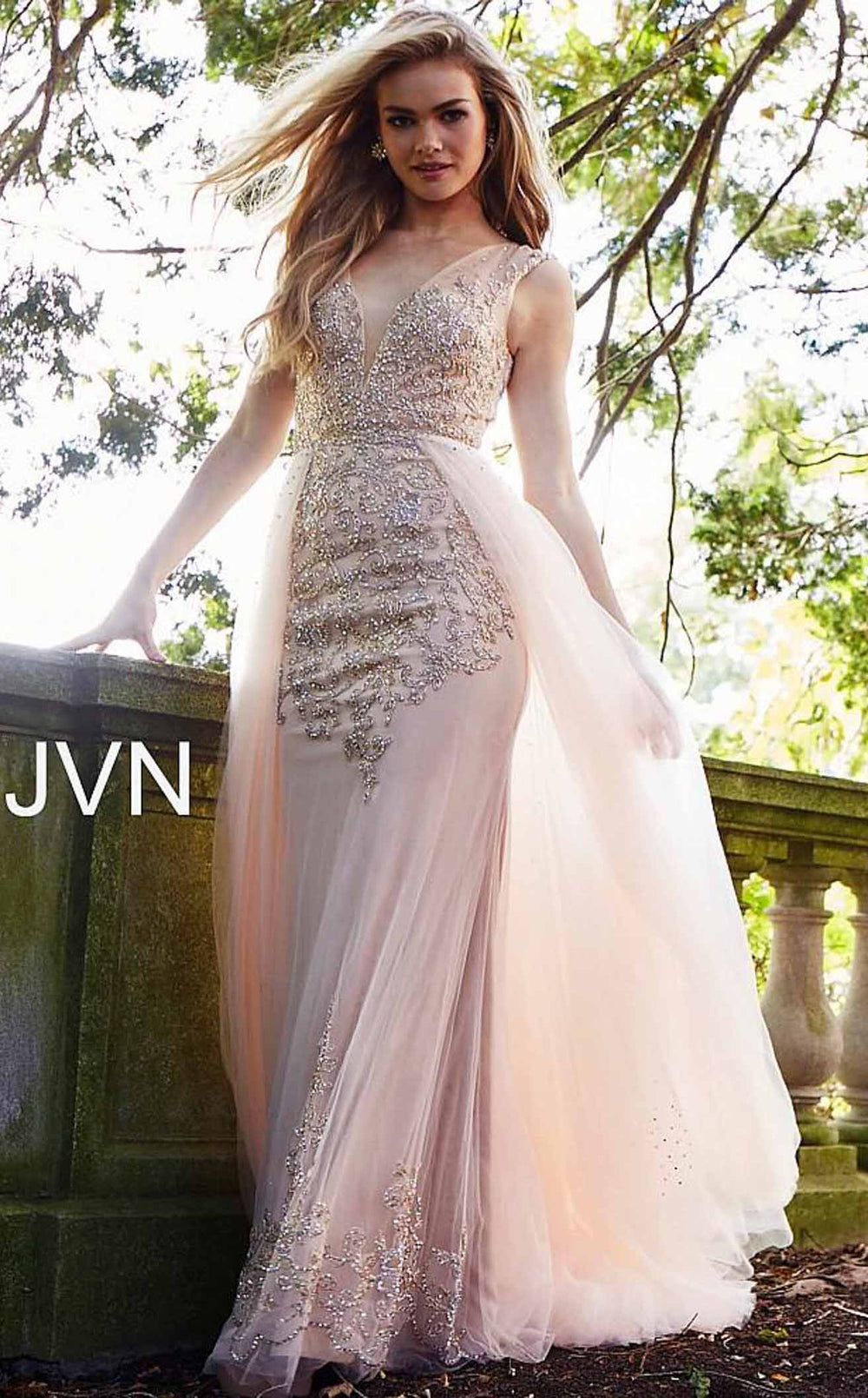 Exquisite Jovani JVN41677BG Dress detail view - VOLAKK