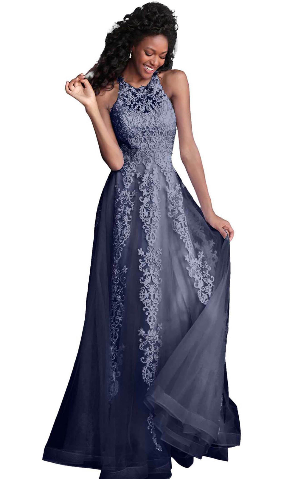 Exquisite Jovani JVN64157BG Dress detail view - VOLAKK