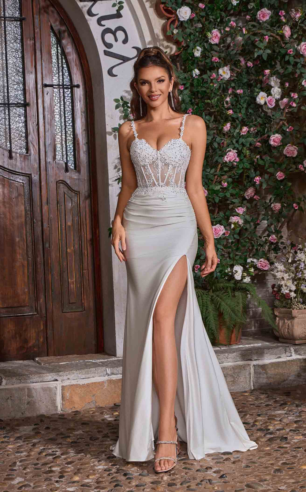 Exquisite Jadore J26025 Dress detail view - VOLAKK