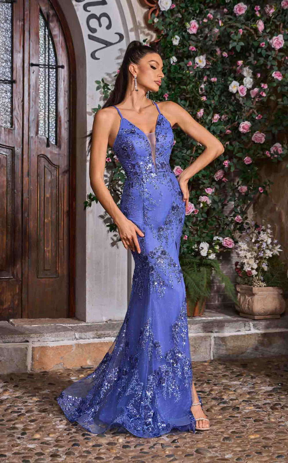 Exquisite Jadore J26040 Dress detail view - VOLAKK