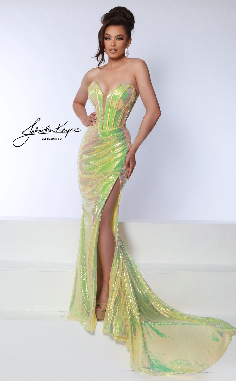 Exquisite Johnathan Kayne 3010 Dress detail view - VOLAKK