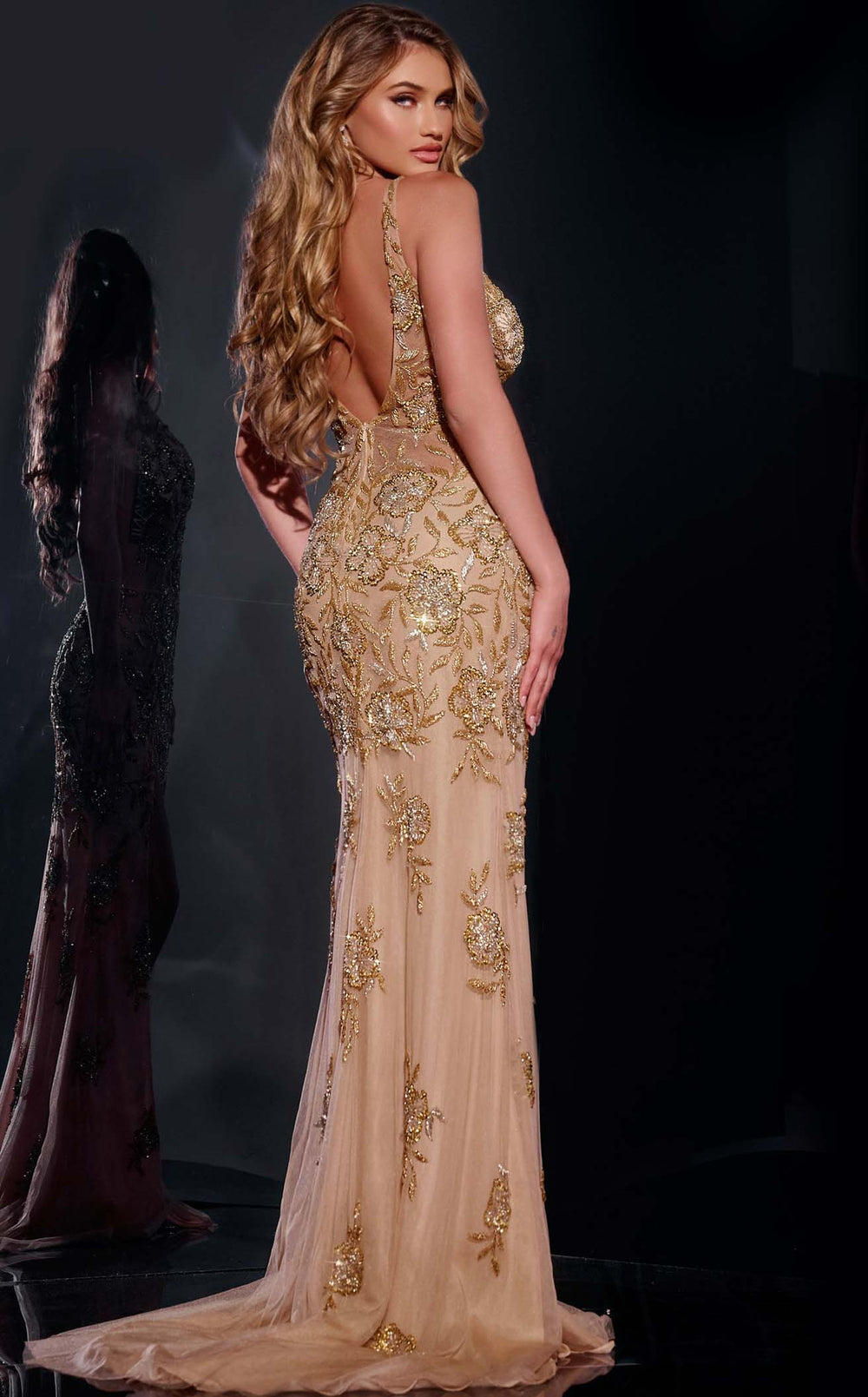 Exquisite Jovani 07355 Dress detail view - VOLAKK