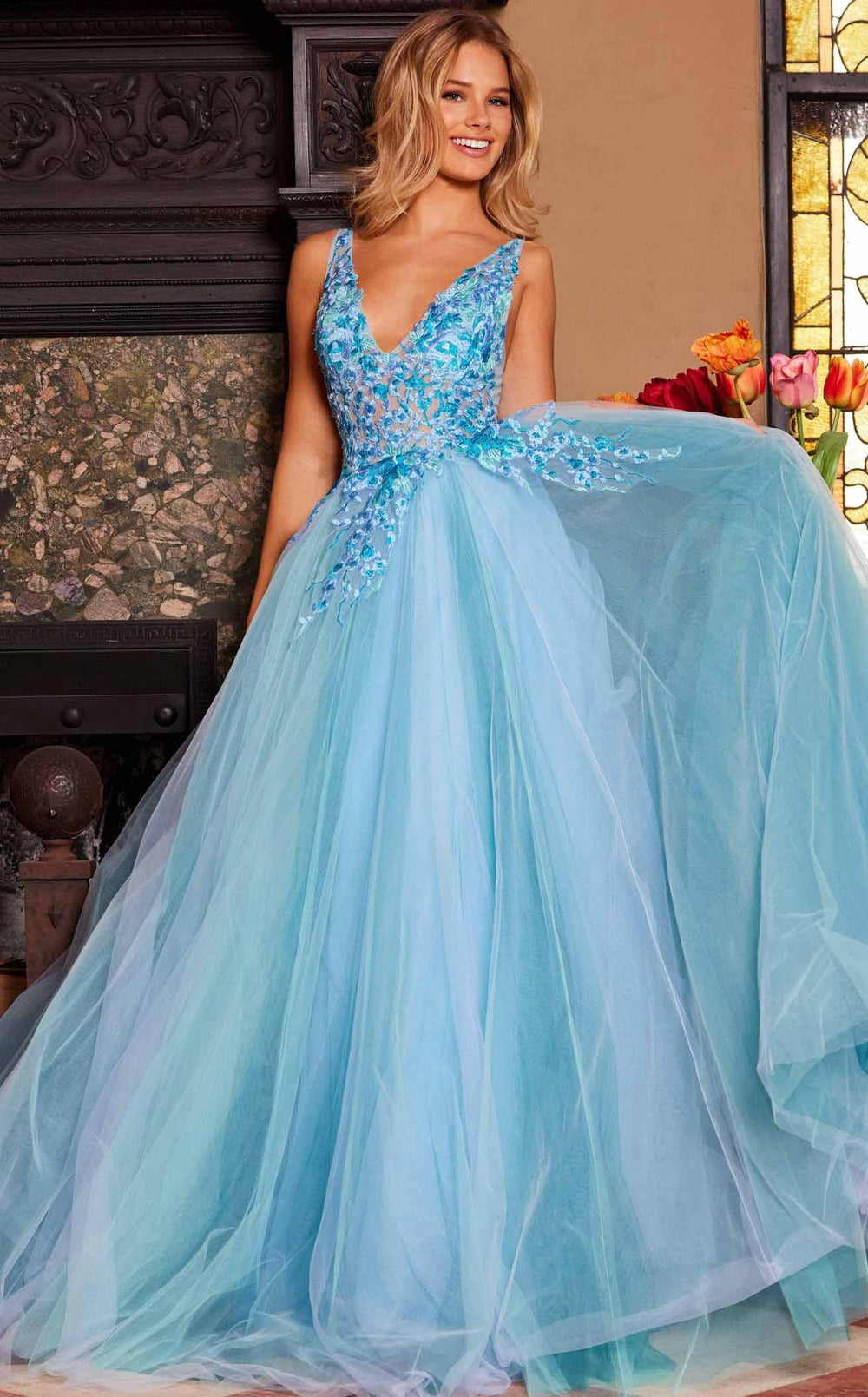 Exquisite Jovani 23577 Dress detail view - VOLAKK