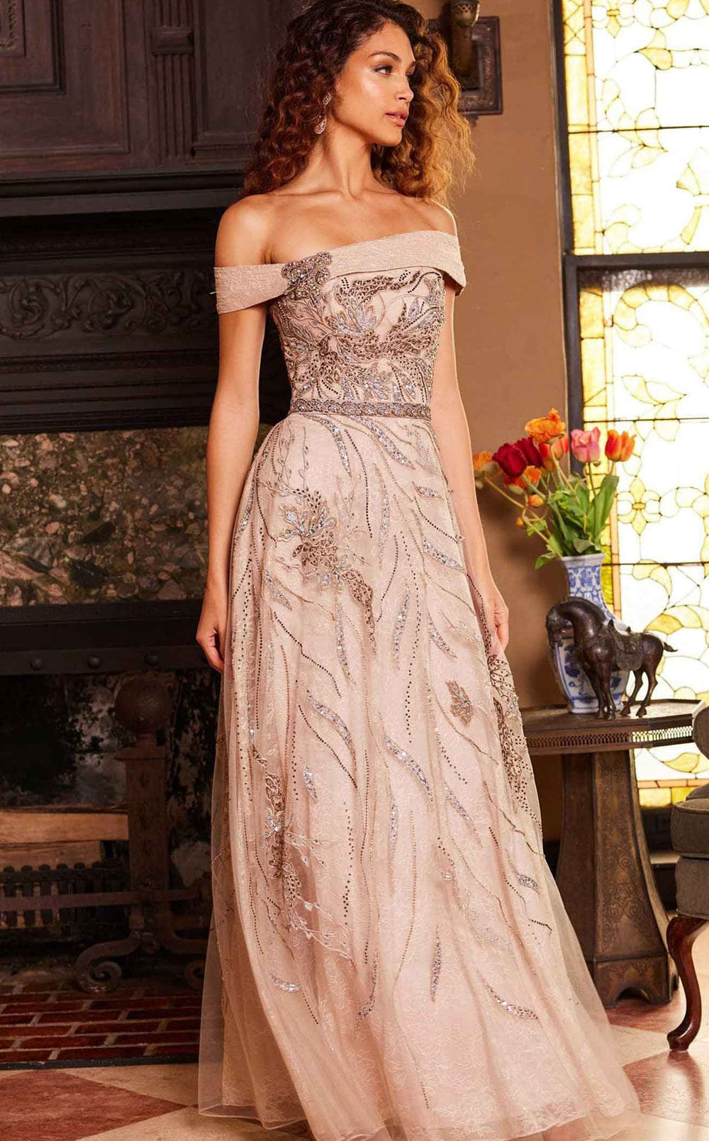 Exquisite Jovani 24055 Dress detail view - VOLAKK