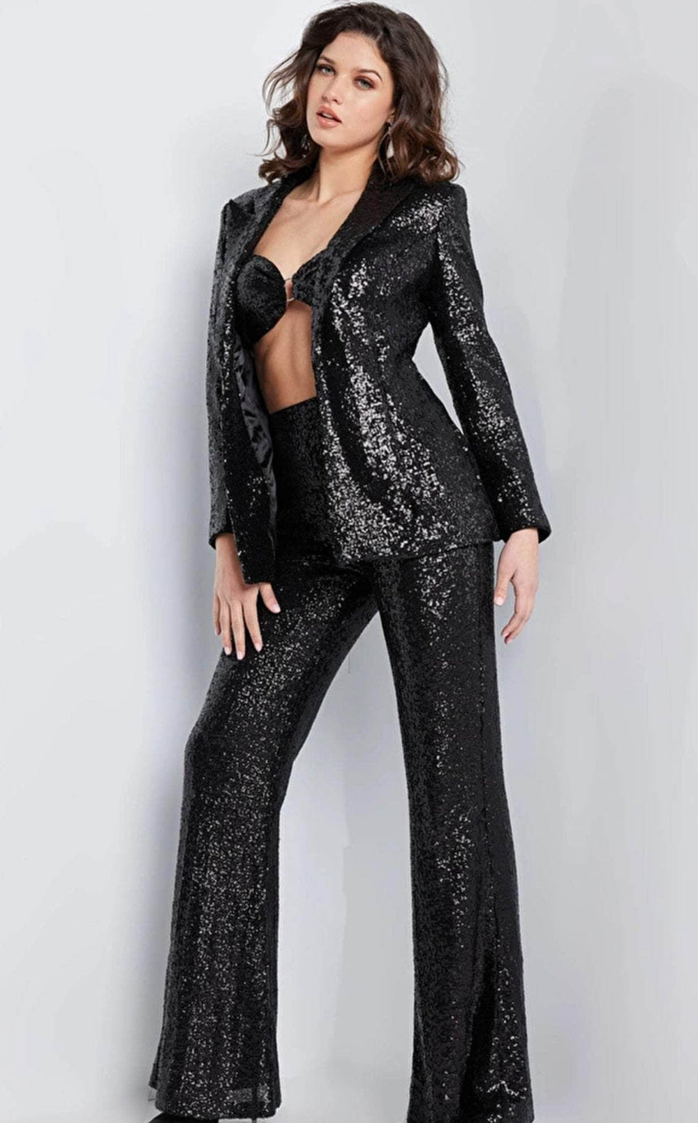 Exquisite Jovani 26042 Jumpsuit detail view - VOLAKK