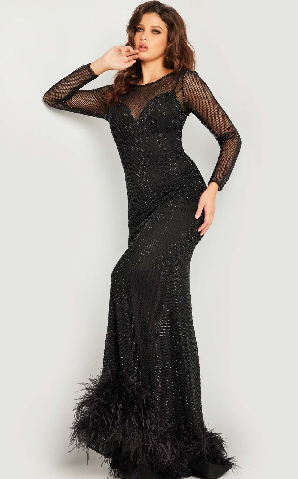 Exquisite Jovani 26047 Dress detail view - VOLAKK