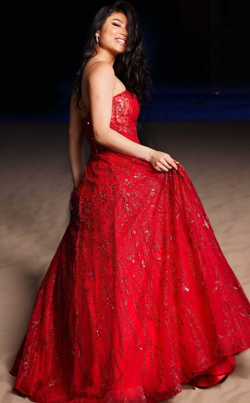 Exquisite Jovani 26109 Dress detail view - VOLAKK