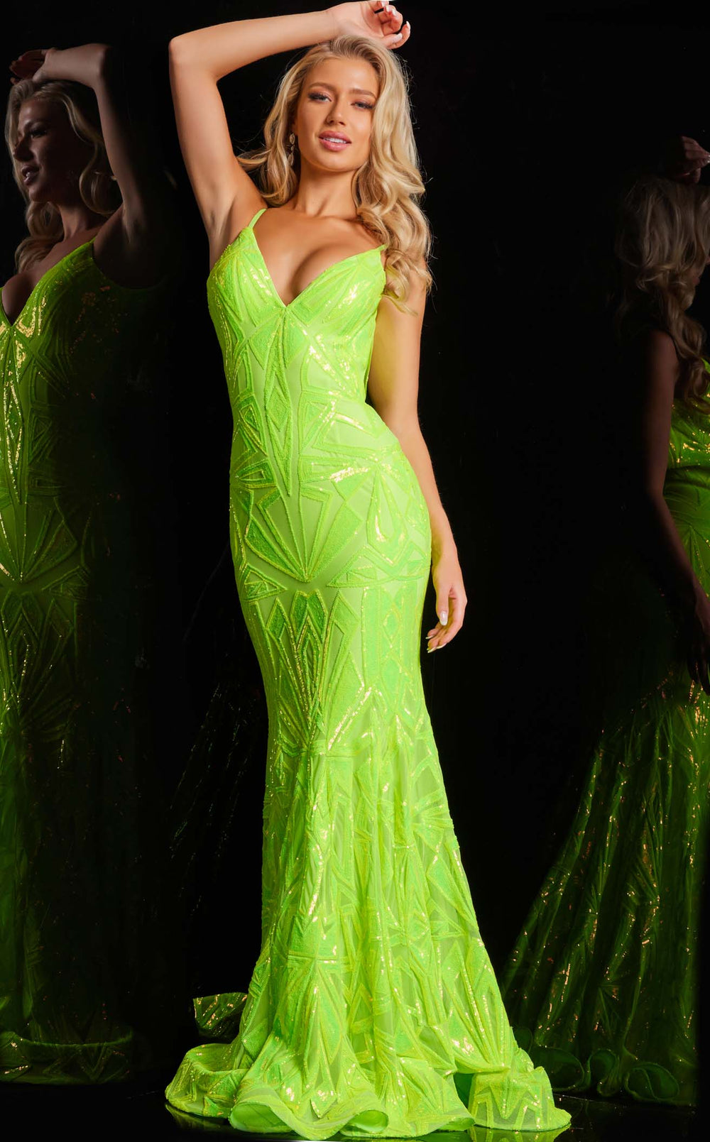 Exquisite Jovani 36656 Dress detail view - VOLAKK