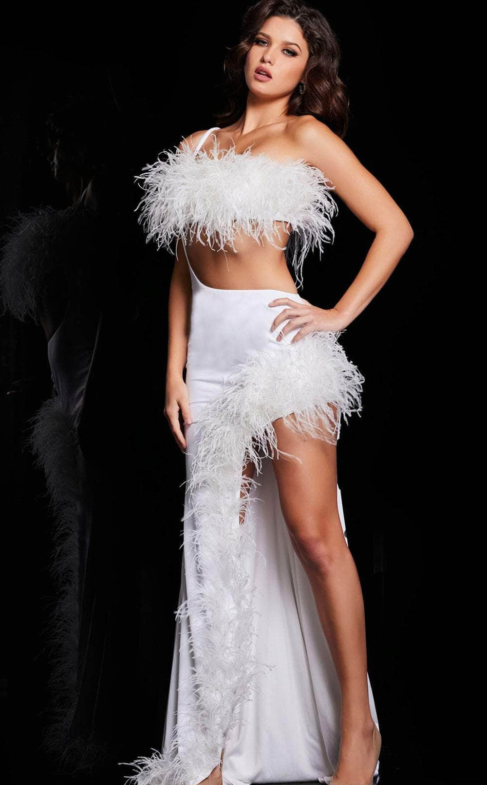Exquisite Jovani 36858 Dress detail view - VOLAKK