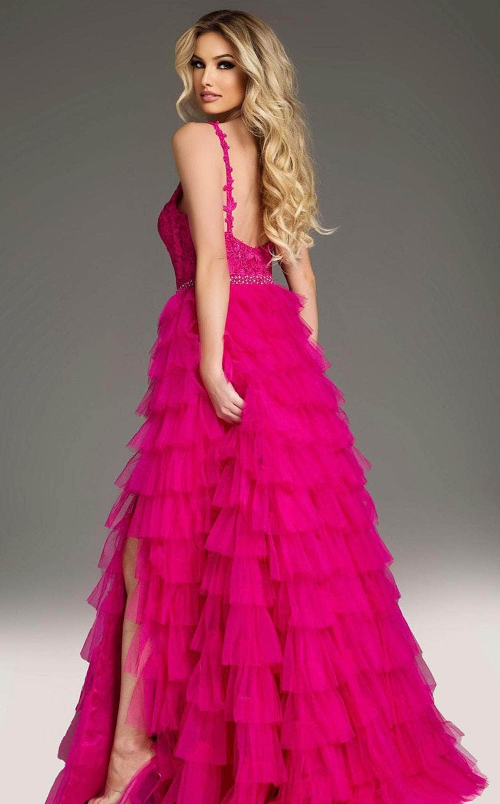 Exquisite Jovani 37001 Dress detail view - VOLAKK