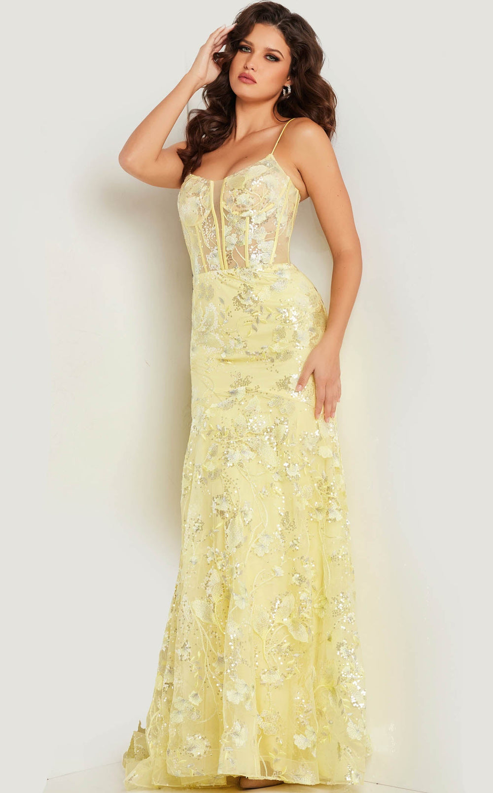 Exquisite Jovani 38004 Dress detail view - VOLAKK