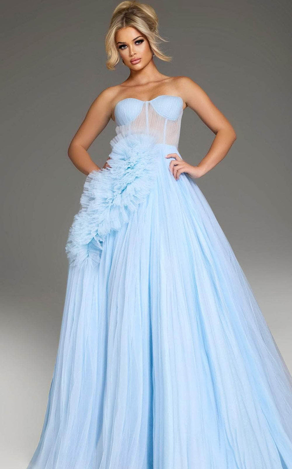 Exquisite Jovani 38946 Dress detail view - VOLAKK
