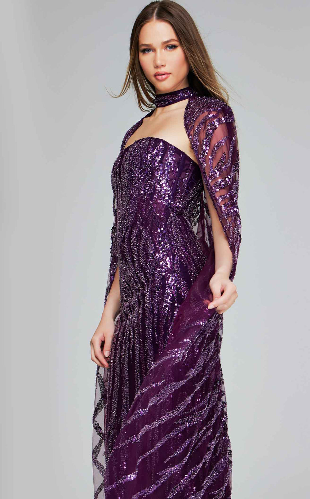 Exquisite Jovani 39046 Dress detail view - VOLAKK