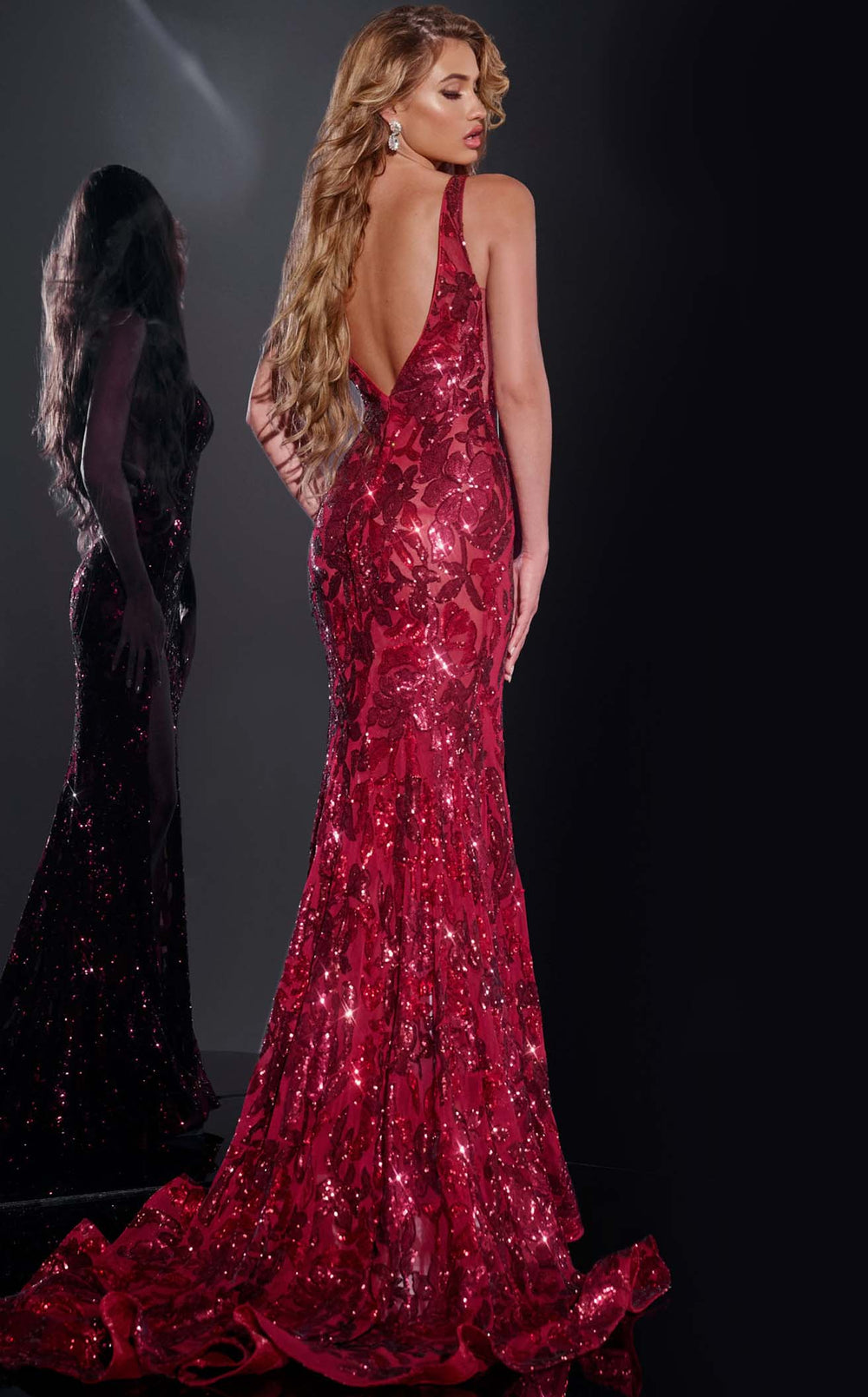 Exquisite Jovani 40755 Dress detail view - VOLAKK