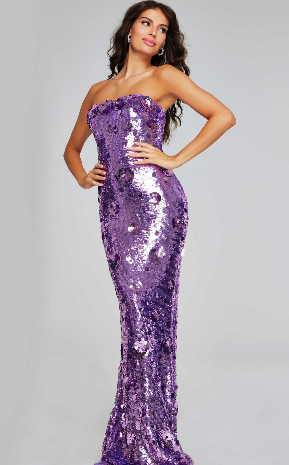 Exquisite Jovani 42154 Dress detail view - VOLAKK