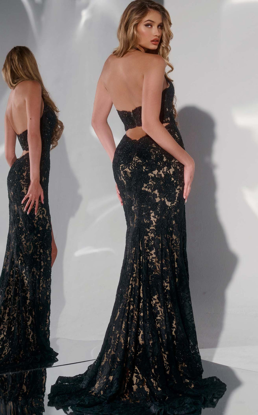 Exquisite Jovani 43097 Dress detail view - VOLAKK
