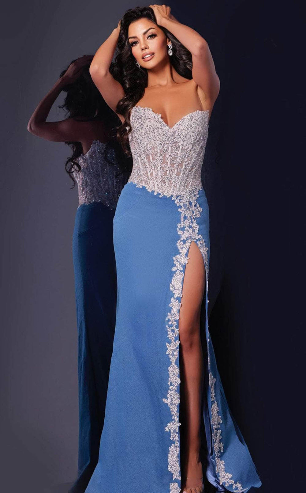 Exquisite Jovani 43341 Dress detail view - VOLAKK