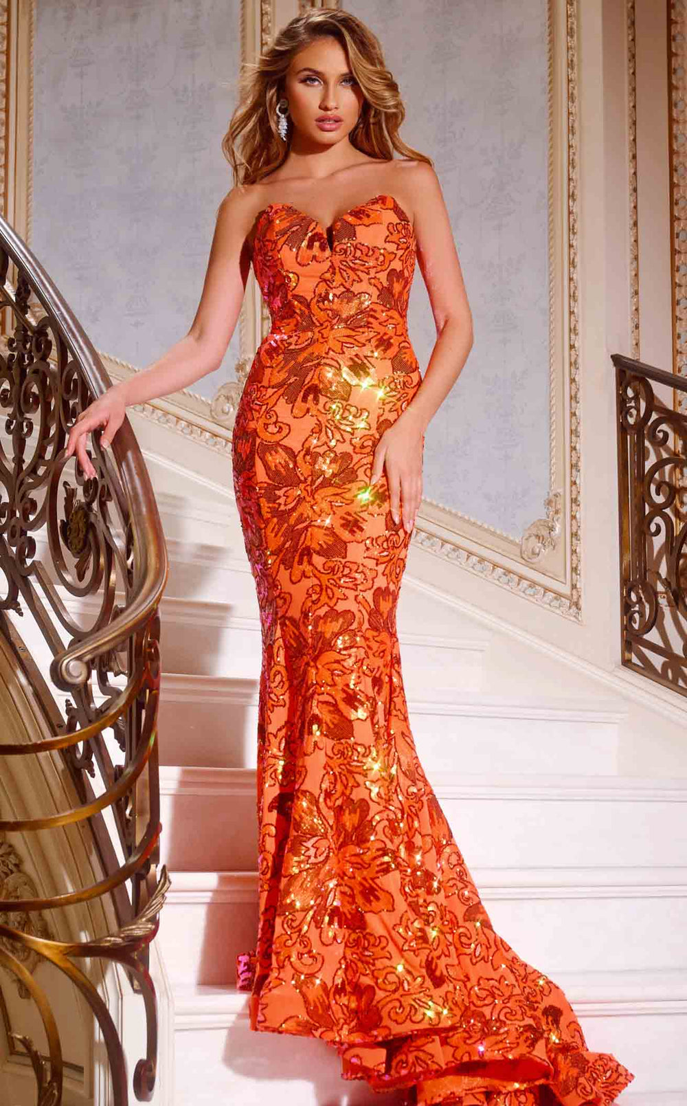 Exquisite Jovani 44340 Dress detail view - VOLAKK