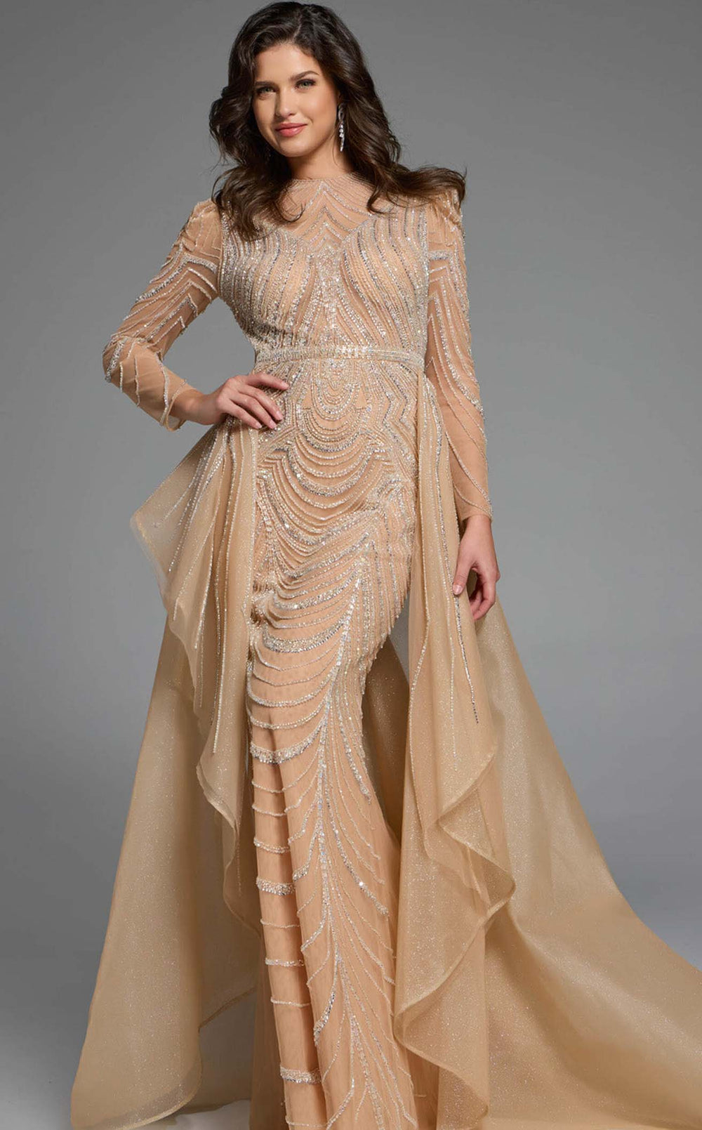 Exquisite Jovani 44841 Dress detail view - VOLAKK