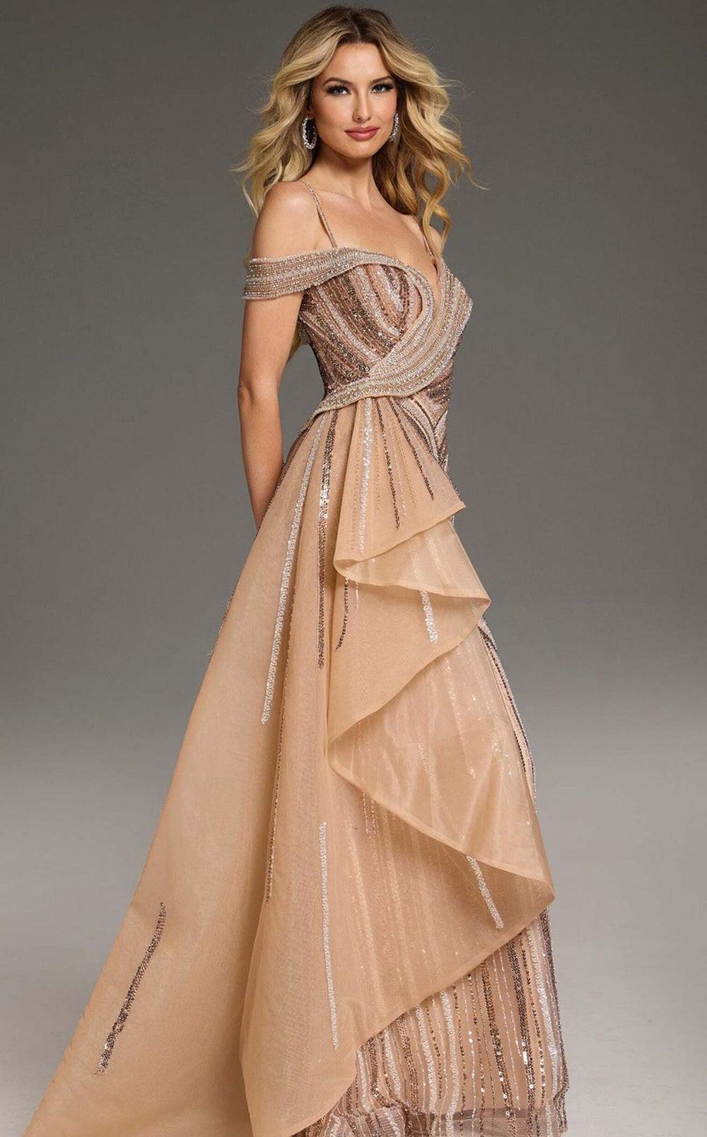 Exquisite Jovani 44843 Dress detail view - VOLAKK