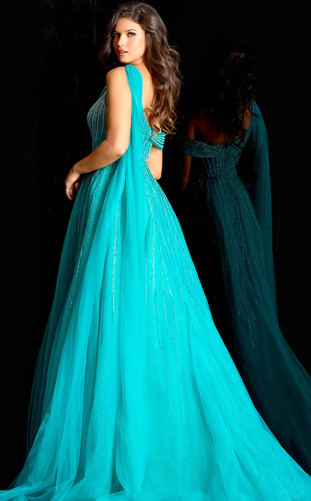Exquisite Jovani 45645 Dress detail view - VOLAKK