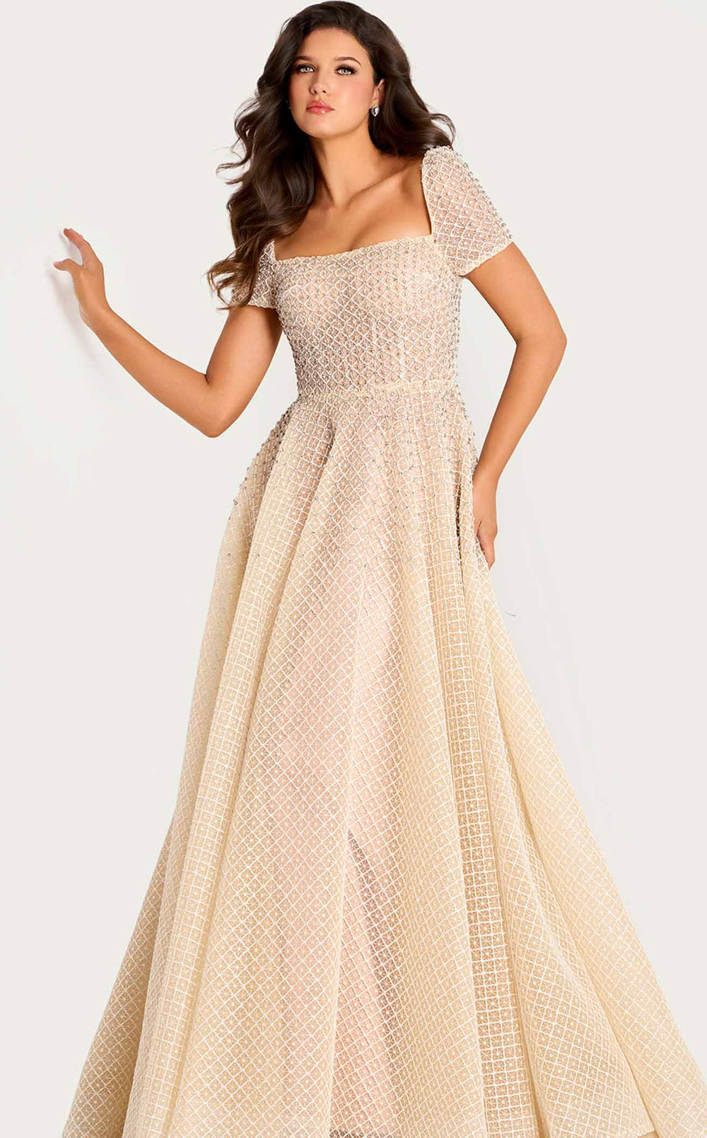 Exquisite Jovani 45790 Dress detail view - VOLAKK