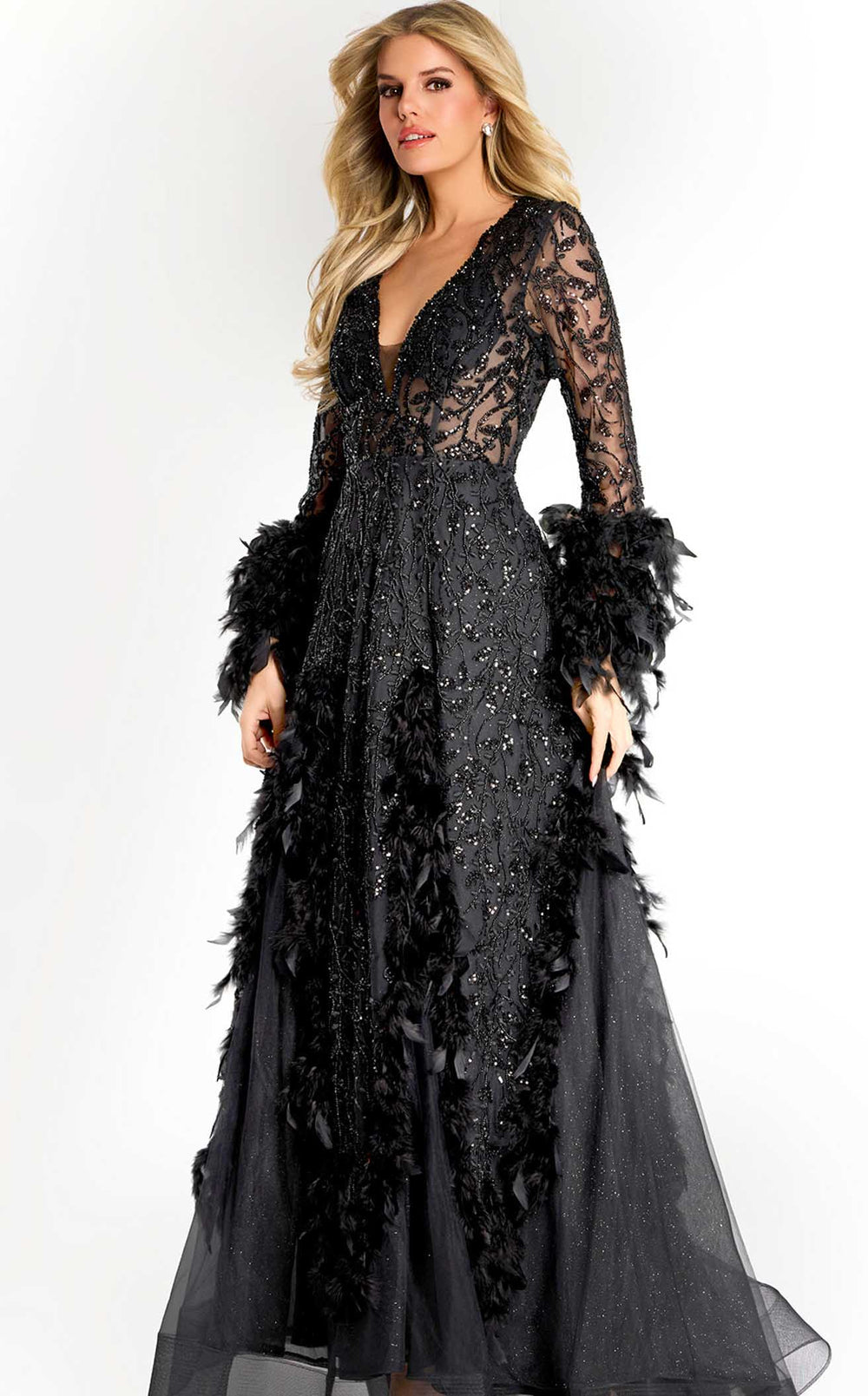 Exquisite Jovani 45801 Dress detail view - VOLAKK