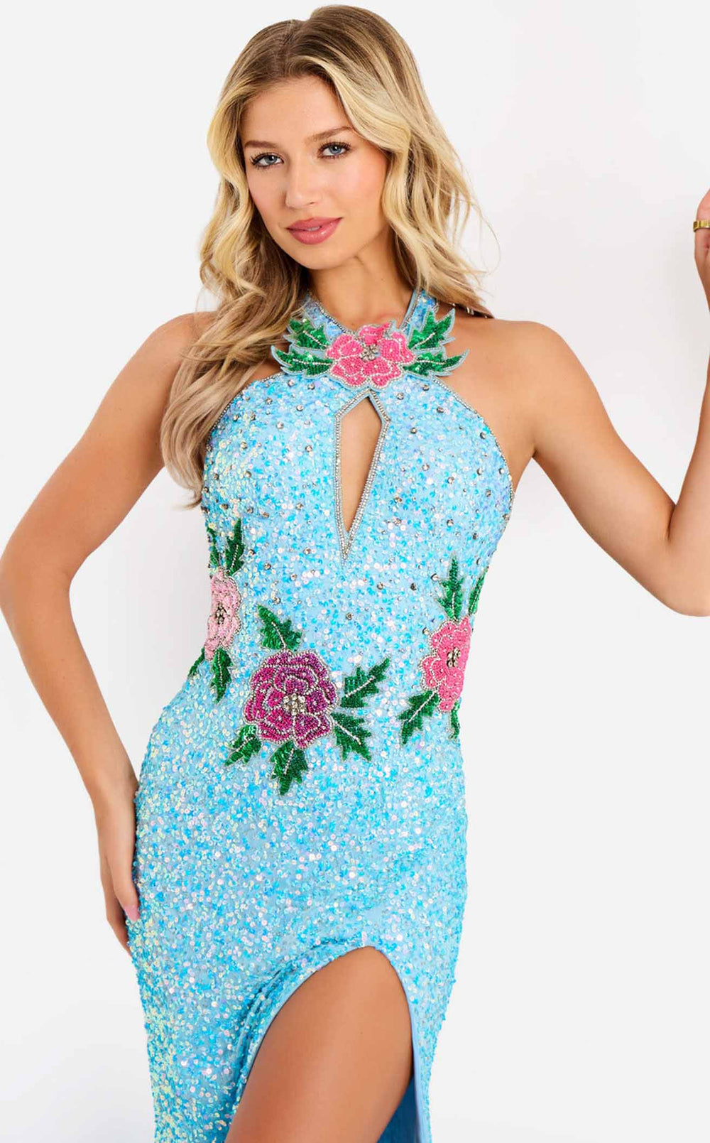 Exquisite Jovani 46086 Dress detail view - VOLAKK