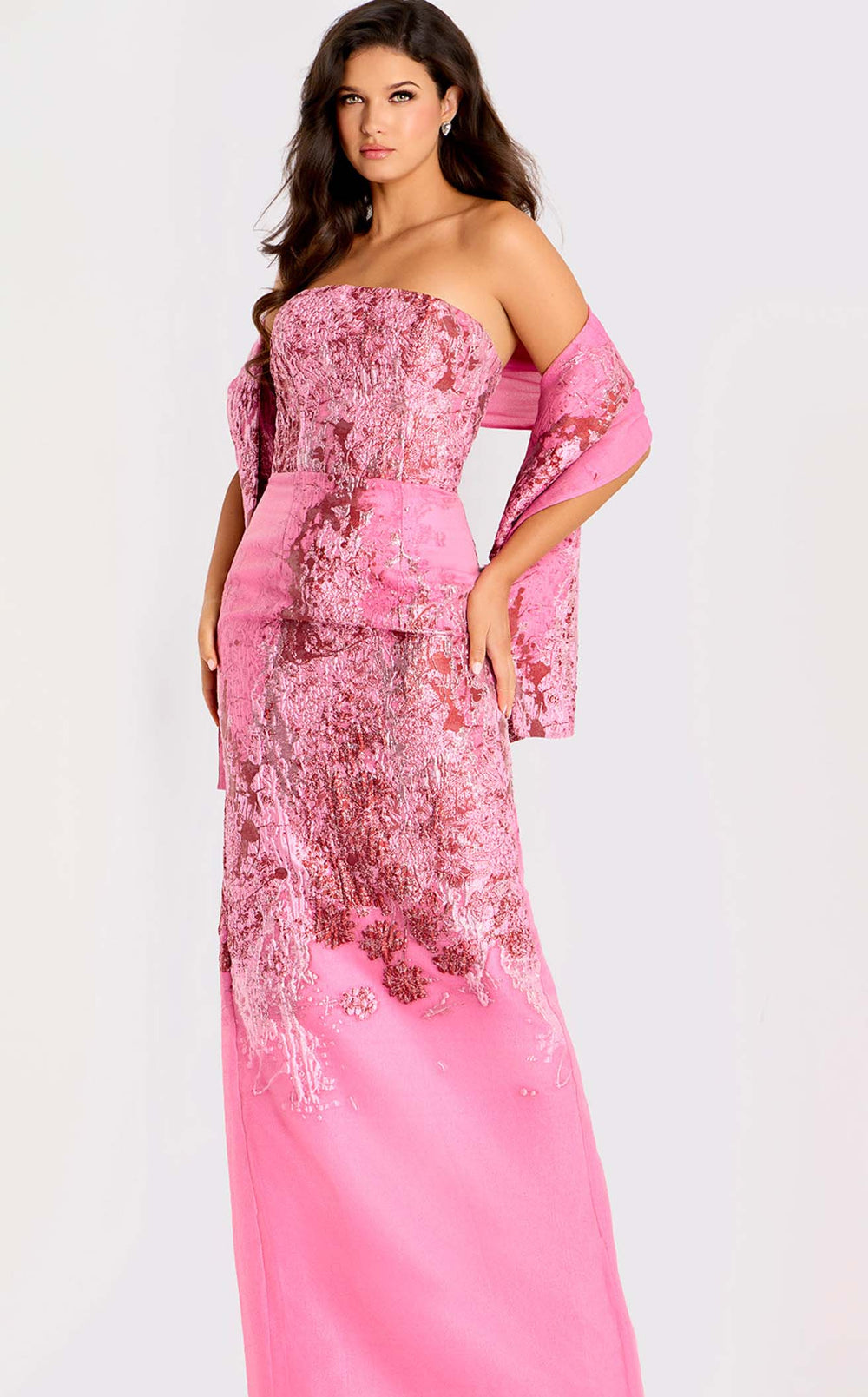 Exquisite Jovani 46258 Dress detail view - VOLAKK