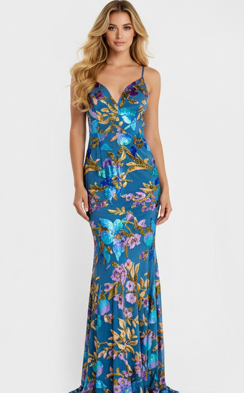 Exquisite Jovani 47655 Dress detail view - VOLAKK