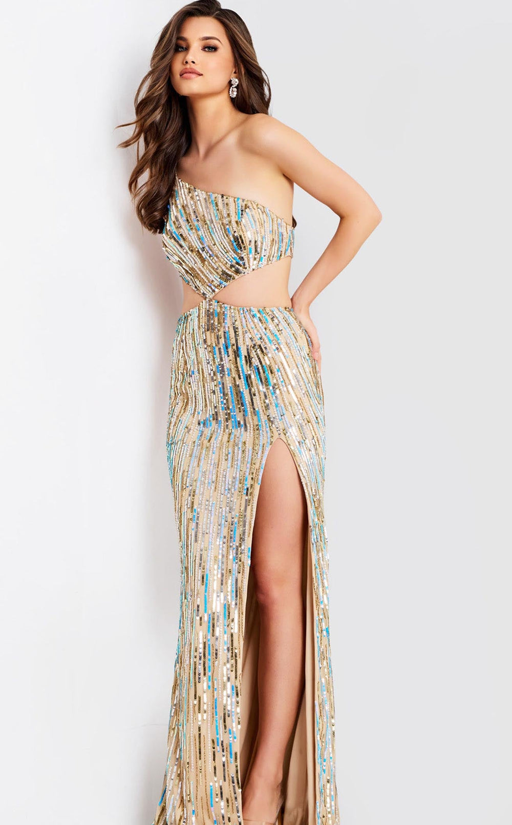 Exquisite Jovani 48526 Dress detail view - VOLAKK