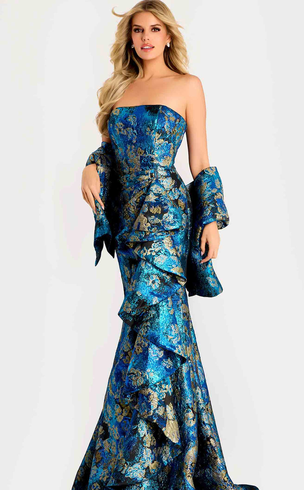 Exquisite Jovani 48706 Dress detail view - VOLAKK