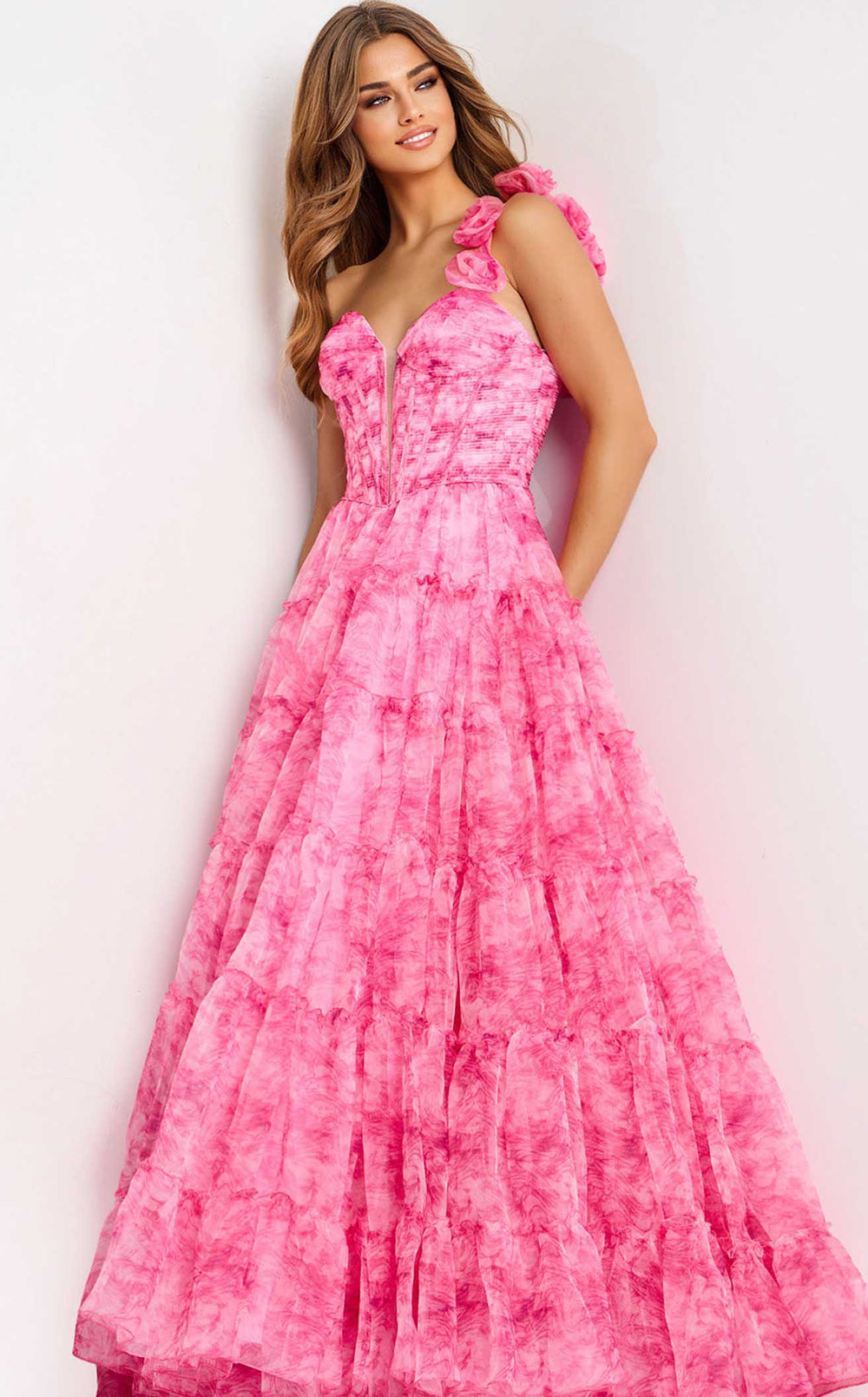 Exquisite Jovani 49074 Dress detail view - VOLAKK