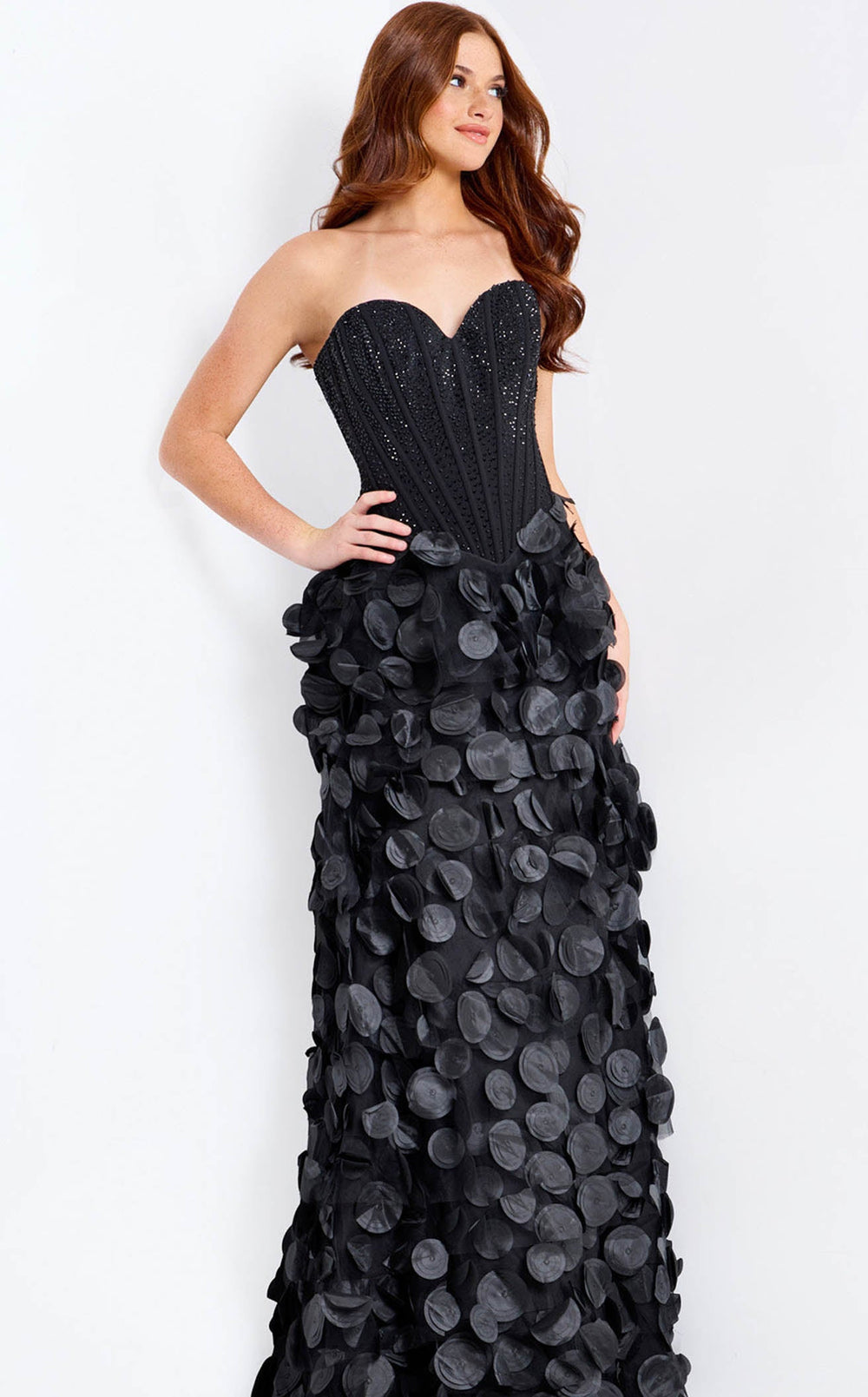 Exquisite Jovani 49384 Dress detail view - VOLAKK